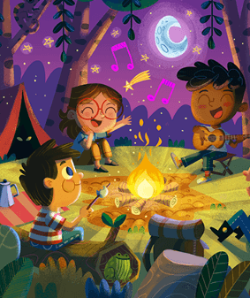 Hidden Picture Camping