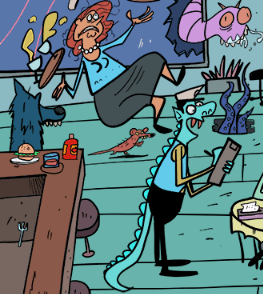 Hidden Picture Monster Restaurant