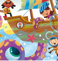 Hidden Picture Pirate Ship