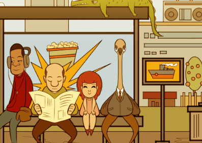 Hidden Picture Bus Stop