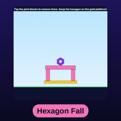 Hexagon Fall game