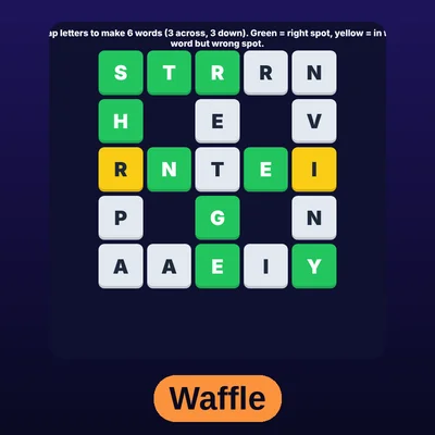 Waffle Word Puzzle